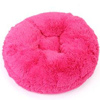 Hot Pink Shag Bagel Bed