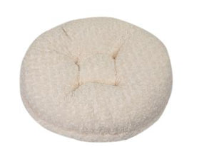 Ivory Rosebud Bagel Bed