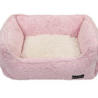 Light Pink Mink with Cream Shag Lounge Bed