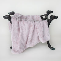 Luxe Dog Blankets in Blush, Taupe, Pewter, and Sand