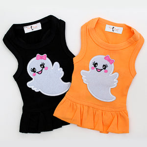 Ms. Boo Dress in Orange and Black