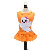 Ms. Boo Dress in Orange and Black
