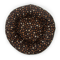 Muddy Paw Cotton Fabric Round Pet Bed