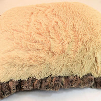 Red Fox & Camel Shag Travel Bed or Blanket