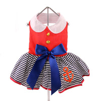 Sailor Girl Dress with Matching Leash
