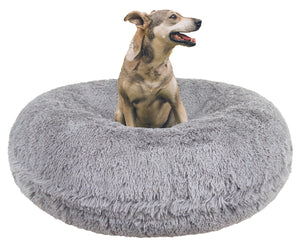 Calming Bagel Bed - Siberian Grey