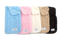 Snuggle Pup Blankets Sleeping  Bag in Tan, Blue, Pink, Grey, Cream and Chocolate
