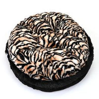 Tiger & Black Shag Bagel Bed