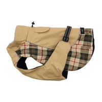 Alpine All-Weather Dog Coat - Beige Plaid
