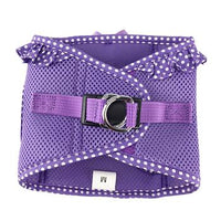 American River Choke Free Dog Harness - Paisley Purple Polka Dot
