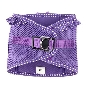 American River Choke Free Dog Harness - Paisley Purple Polka Dot