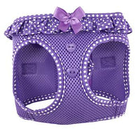 American River Choke Free Dog Harness - Paisley Purple Polka Dot
