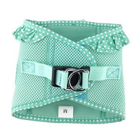 American River Choke Free Dog Harness - Teal Polka Dot
