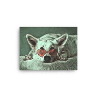 Super Chill Dog Canvas Art
