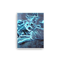 Mysterious Blue Puppy Canvas Art
