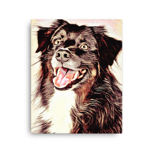 A Beautiful Border Collie Canvas Art