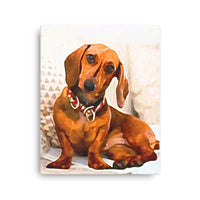 Delightful Dachshund Canvas Art
