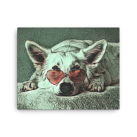 Super Chill Dog Canvas Art
