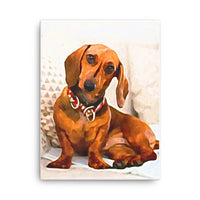 Delightful Dachshund Canvas Art
