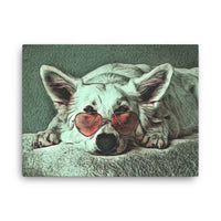 Super Chill Dog Canvas Art
