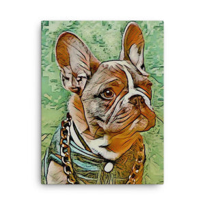 Classy Frenchie Canvas Art