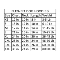 Flex-Fit Dog Hoodie Sweater- Black
