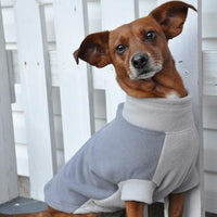 Highline Fleece Dog Coat - Two Tone Gray
