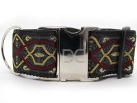 Arthur Extra Wide Dog Collar with Silver Metal Buckle
